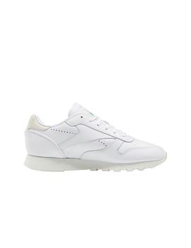 Zapatilla Mujer Reebok Classics Leather Blanca Beige