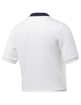 Camiseta Mujer Reebok Cropped Blanca