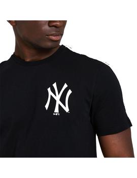 Camiseta Hombre New Era Sleeve Taping Negra