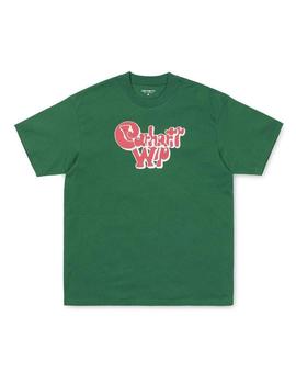 Camiseta Carhartt Bubble Gum Verde Hombre