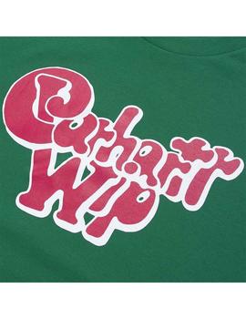 Camiseta Carhartt Bubble Gum Verde Hombre