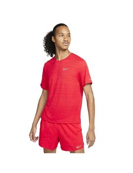 Camiseta Hombre Nike DRI-Fit  Miler Rojo