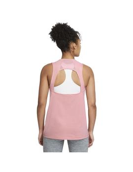 Camiseta Mujer Nike Tank Essntl Open Rosa