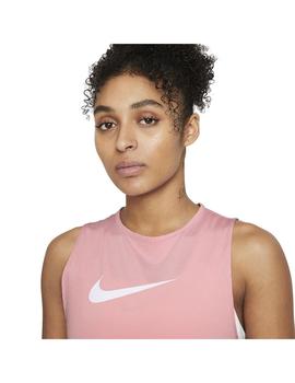 Camiseta Mujer Nike Tank Essntl Open Rosa