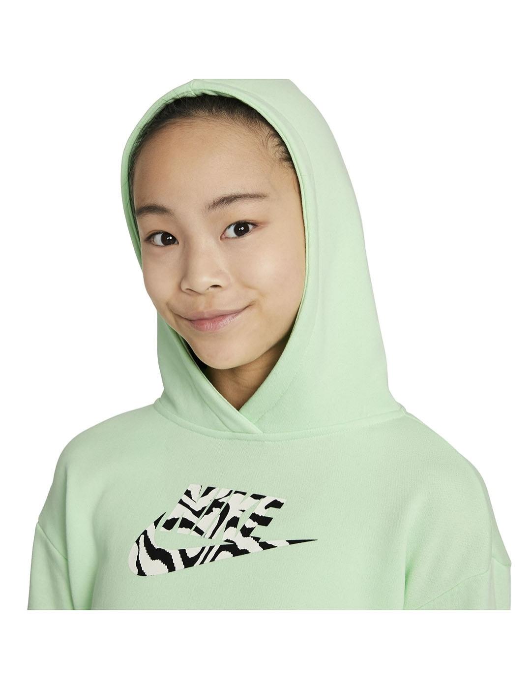 Sudadera Niña Nike Crop Hoodie Verde