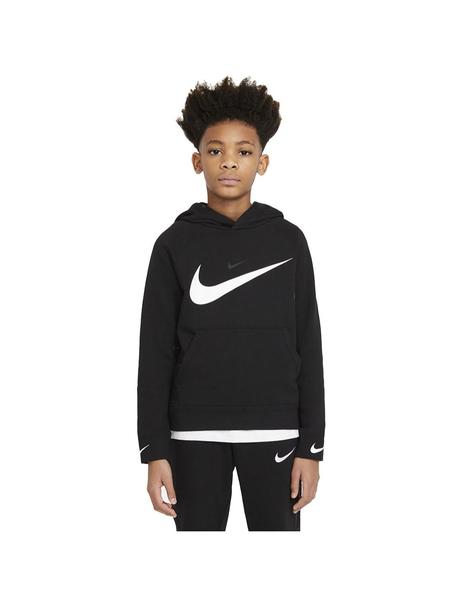 Descanso Segundo grado acuerdo Sudaderas Niño Nike Swoosh Negra