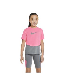 Camiseta Niña Nike Dry Trophy Rosa/Gris