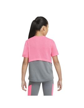 Camiseta Niña Nike Dry Trophy Rosa/Gris