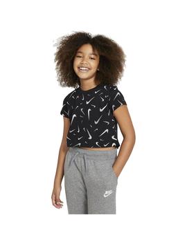 Camiseta Niña Nike Swoosh Negra