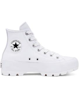 Zapatilla Mujer Converse Lugged Hi Leather Blanca