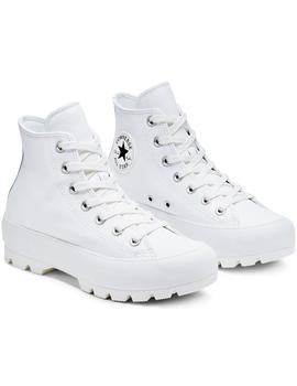 Zapatilla Mujer Converse Lugged Hi Leather Blanca