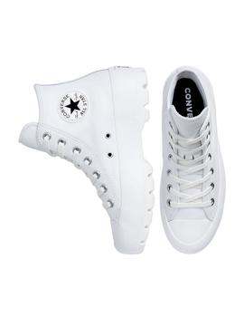 Zapatilla Mujer Converse Lugged Hi Leather Blanca