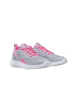 Zapatilla Niña Reebok Rush Runner Gris Rosa