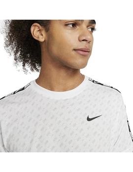 Camiseta Hombre Nike Sportswear Repeat SS Blanca