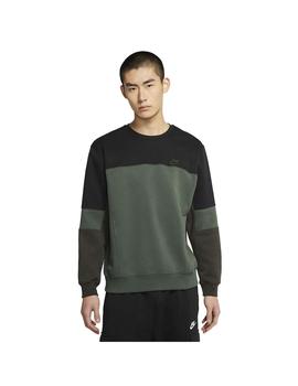 Sudadera Hombre Nike Crew SNL Negro/Verde