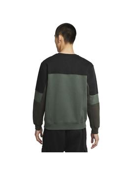 Sudadera Hombre Nike Crew SNL Negro/Verde