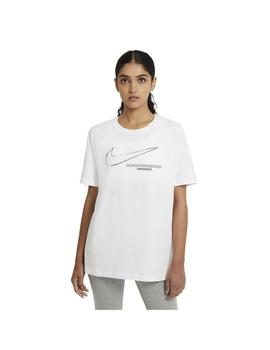 Camiseta Mujer Nike Swoosh Blanca