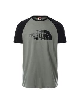 Camiseta Hombre The North Face Raglán Verde