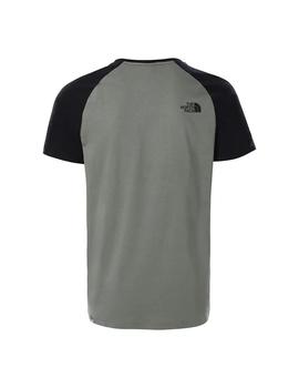 Camiseta Hombre The North Face Raglán Verde