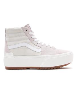 Zapatilla Mujer Vans SK8-Hi Stacked Beige