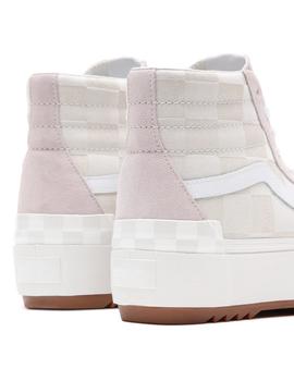 Zapatilla Mujer Vans SK8-Hi Stacked Beige