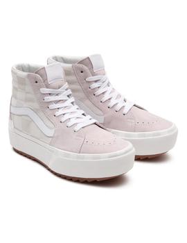 Zapatilla Mujer Vans SK8-Hi Stacked Beige