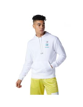 Sudadera Hombre New Balance Fldhood Blanca