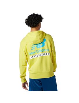 Sudadera Hombre New Balance Fldhood Amarilla