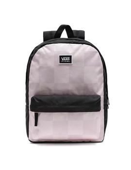 Mochila Unisex Vans Realm Classic Negra Lila Cuadr