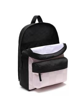 Mochila Unisex Vans Realm Classic Negra Lila Cuadr