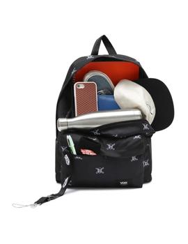 Mochila Unisex Vans Old Skool Negra Calaveras