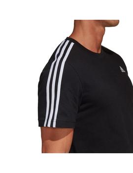 Camiseta adidas Ess 3Bandas Negra Hombre