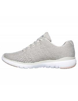 Zapatilla Mujer Skechers Flex Appeal Beige