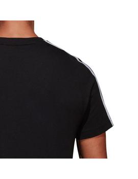 Camiseta adidas Ess 3Bandas Negra Hombre