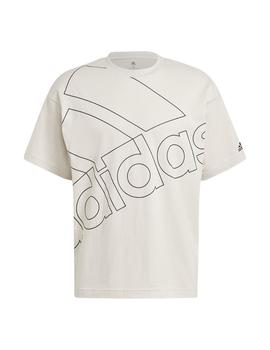 Camiseta Hombre adidas Favs. Beige/Negro