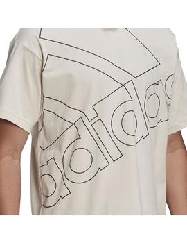 Camiseta Hombre adidas Favs. Beige/Negro