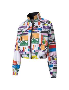 Chaqueta Mujer Puma PI AOP Woven Multicolor