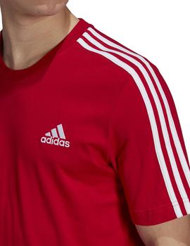 Camiseta Hombre adidas 3s Sj Roja