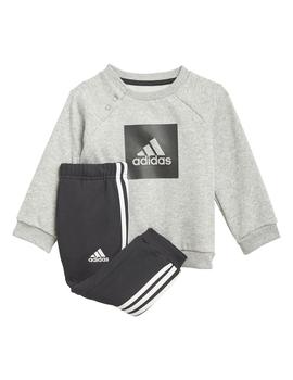 Chandal Niño adidas Logo Jog Gris