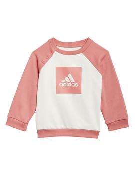 Chandal Niña adidas  Rosbru Blanco Rosa