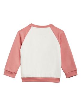 Chandal Niña adidas  Rosbru Blanco Rosa