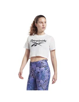 Camiseta Mujer Reebok Ri Crop Blanco