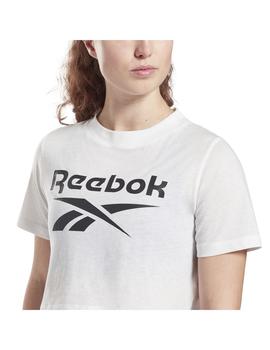Camiseta Mujer Reebok Ri Crop Blanco