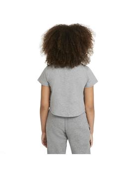 Camiseta Niña Nike Crop Futura Gris