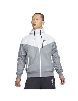 triunfante Hasta aquí llamar Cortavientos Hombre Nike Nsw Jkt Blanco Gris