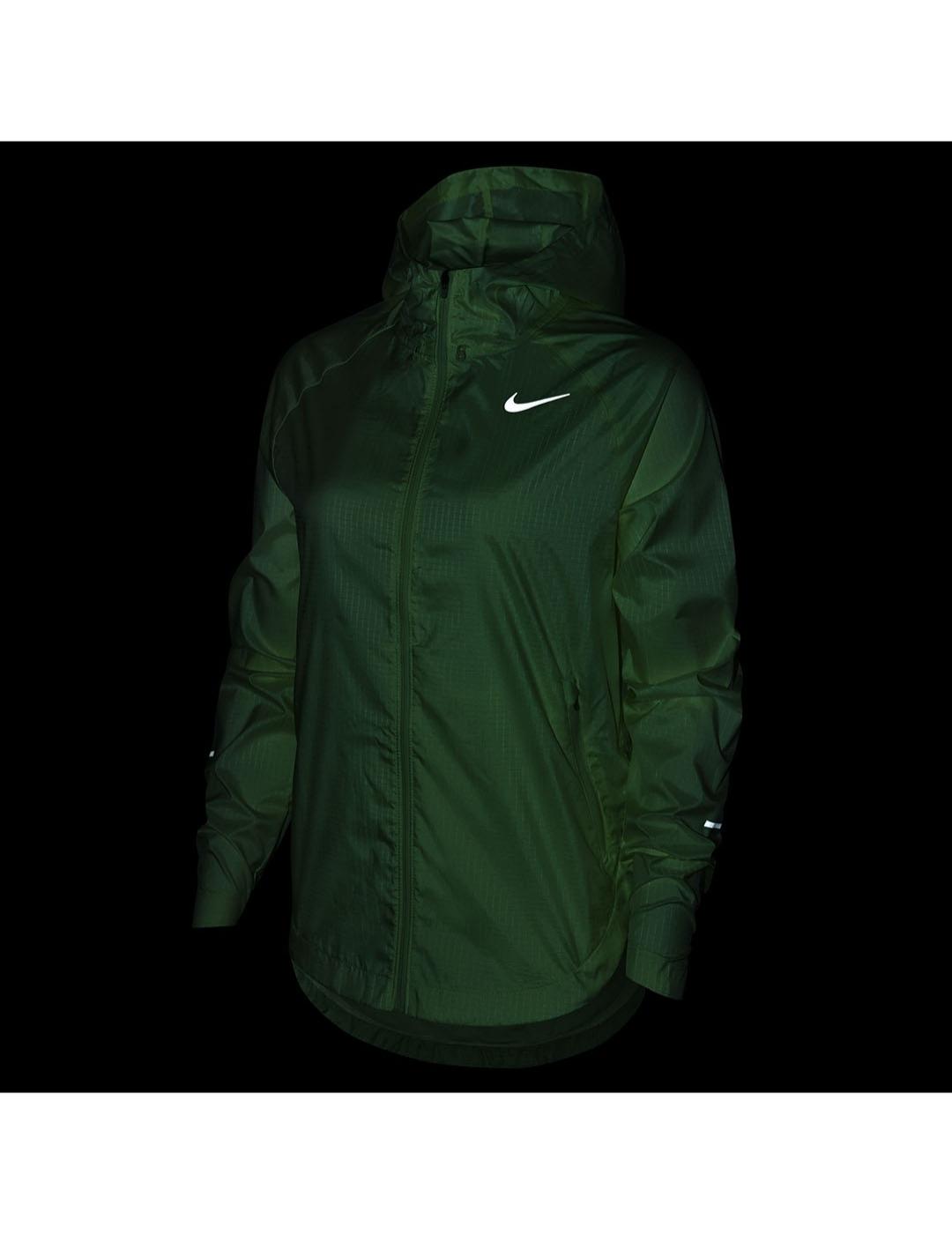 Chaqueta de running Nike Essential verde mujer