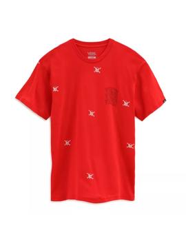 Camiseta Hombre Vans New Varsity Roja