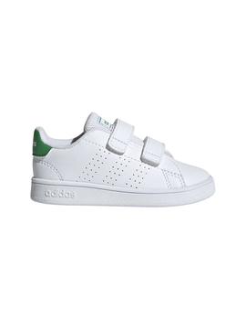 Zapatilla Niño adidas Advantage Blanca Verde