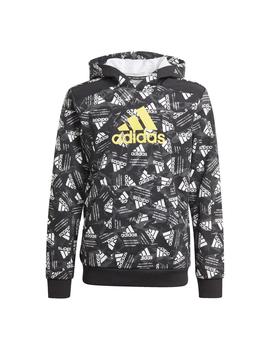 Sudadera Niño adidas Bos Negra Blanca