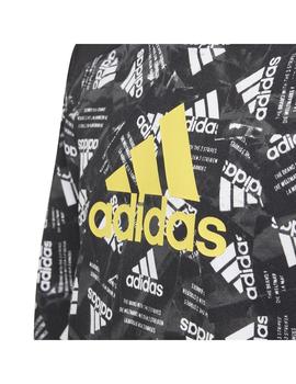 Sudadera Niño adidas Bos Negra Blanca